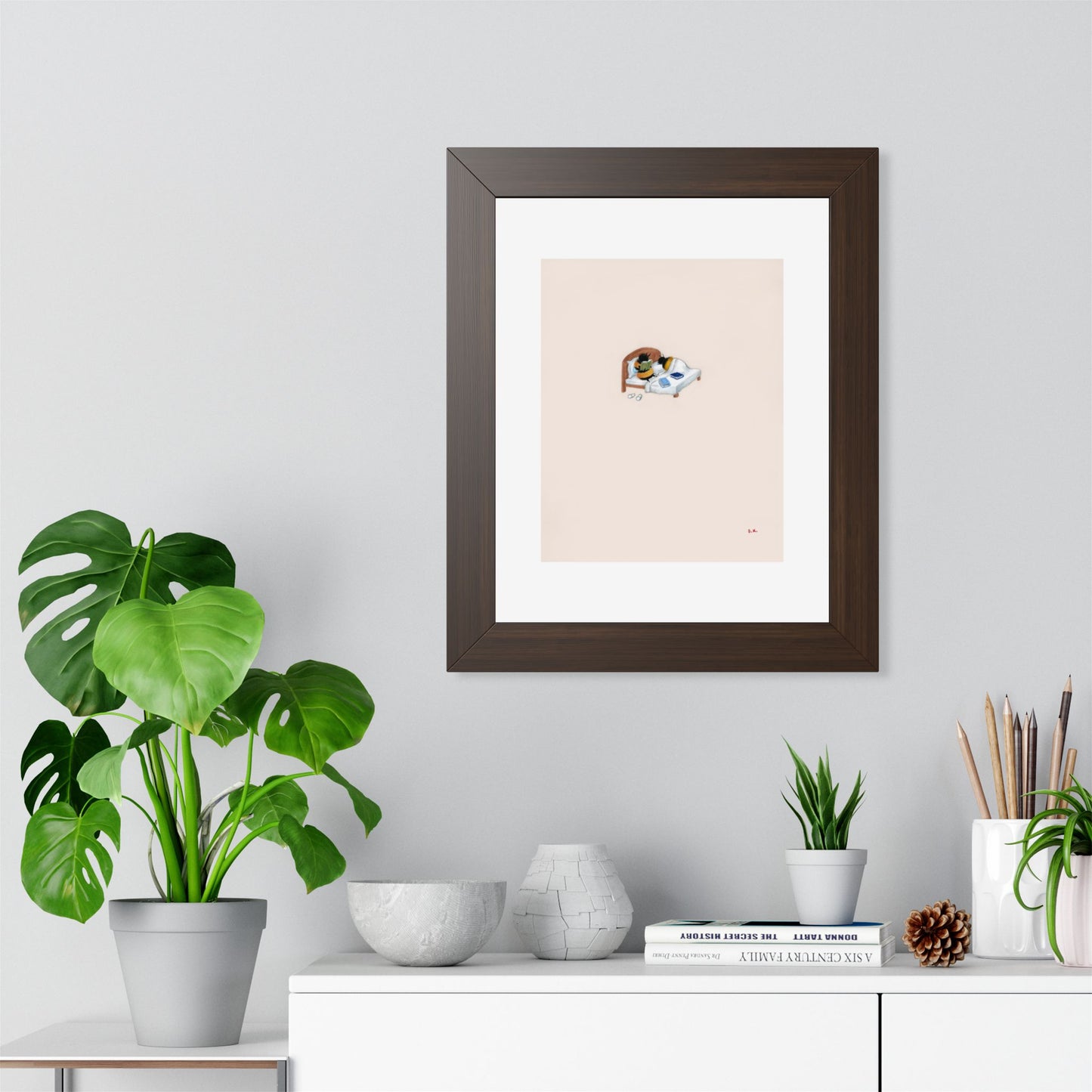Late Night Reading - Framed Print