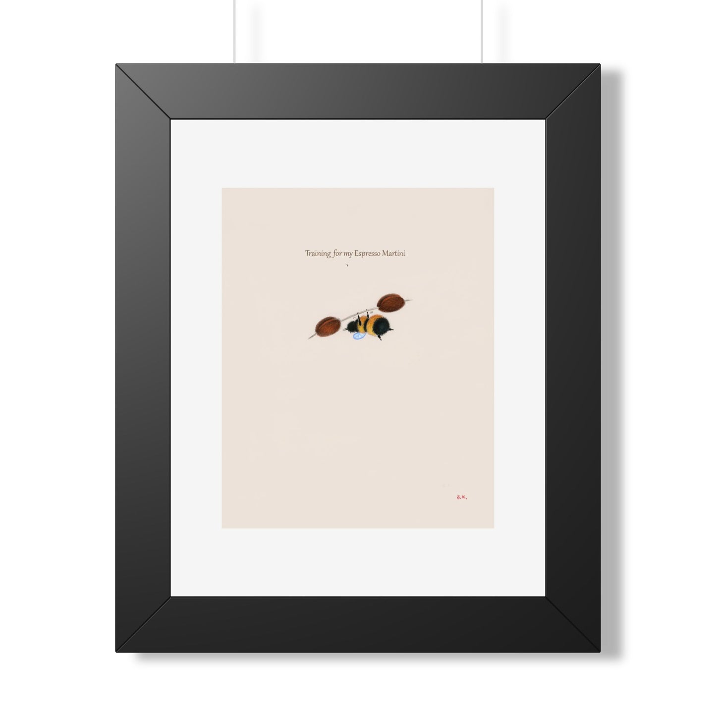 Training for my Espresso Martini - Framed Print