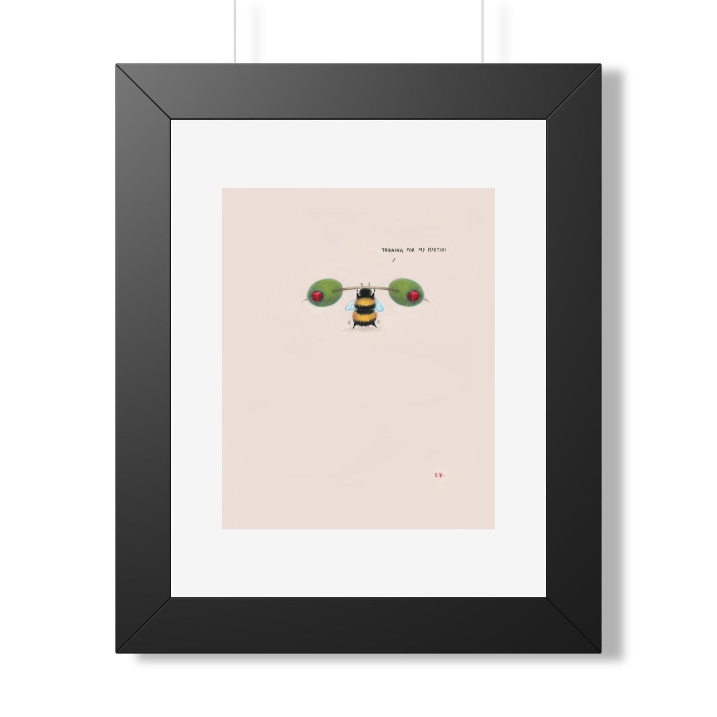 Training for my Martini - Framed Print