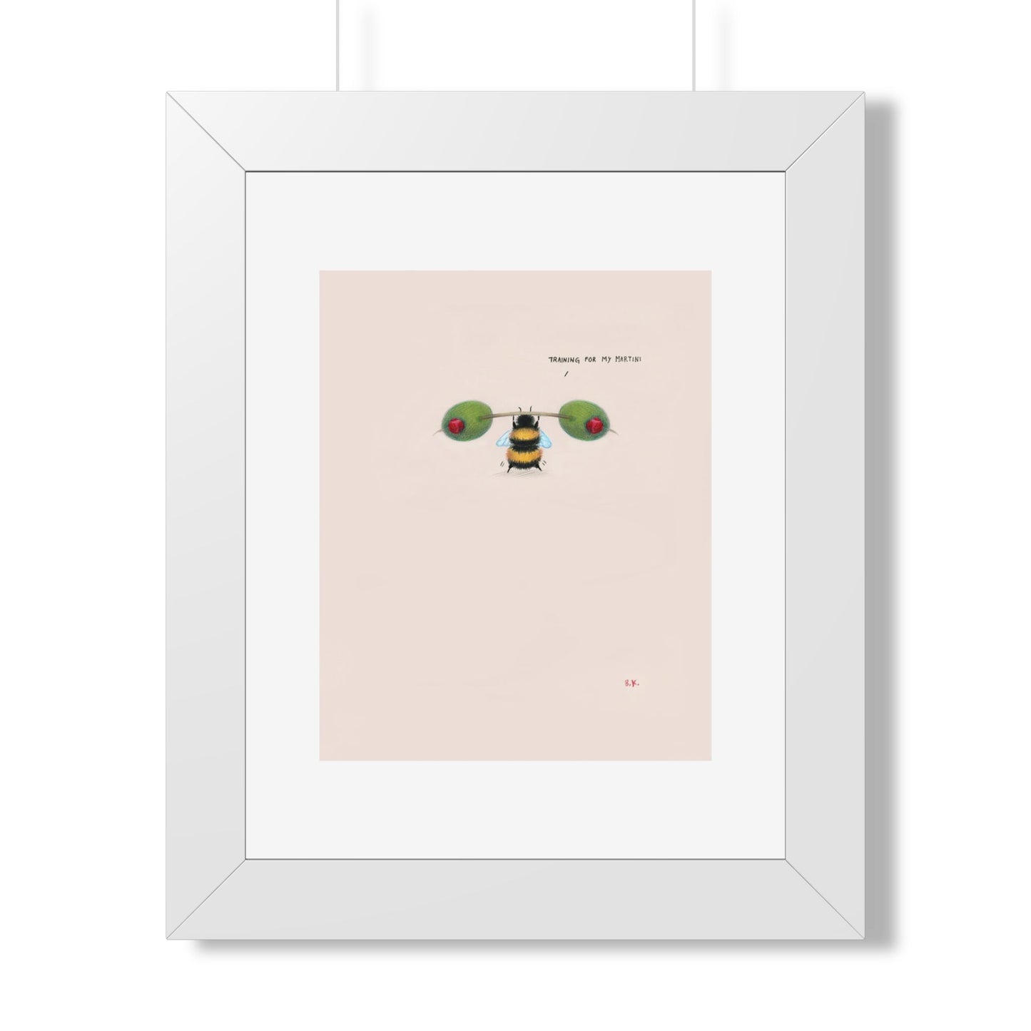 Training for my Martini - Framed Print