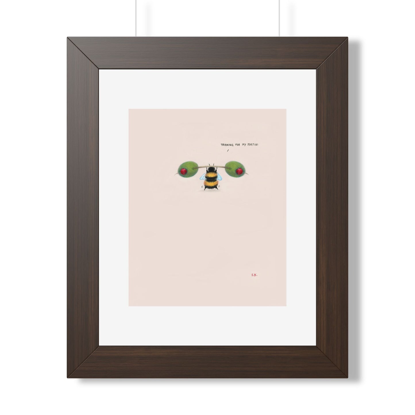 Training for my Martini - Framed Print
