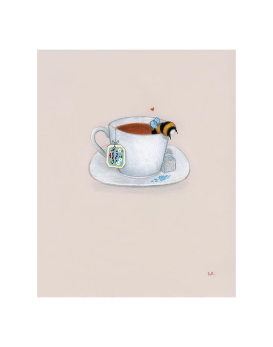 Tea Bee - Framed Print