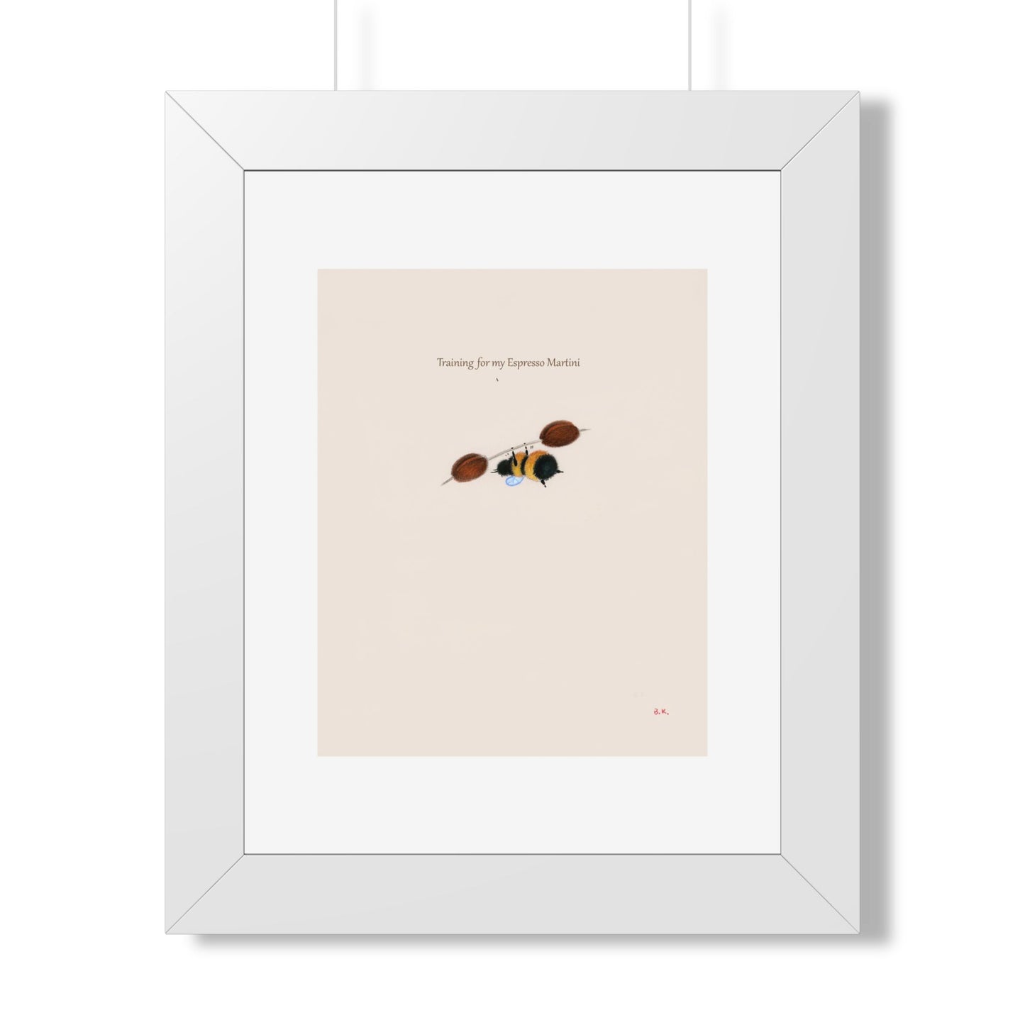 Training for my Espresso Martini - Framed Print