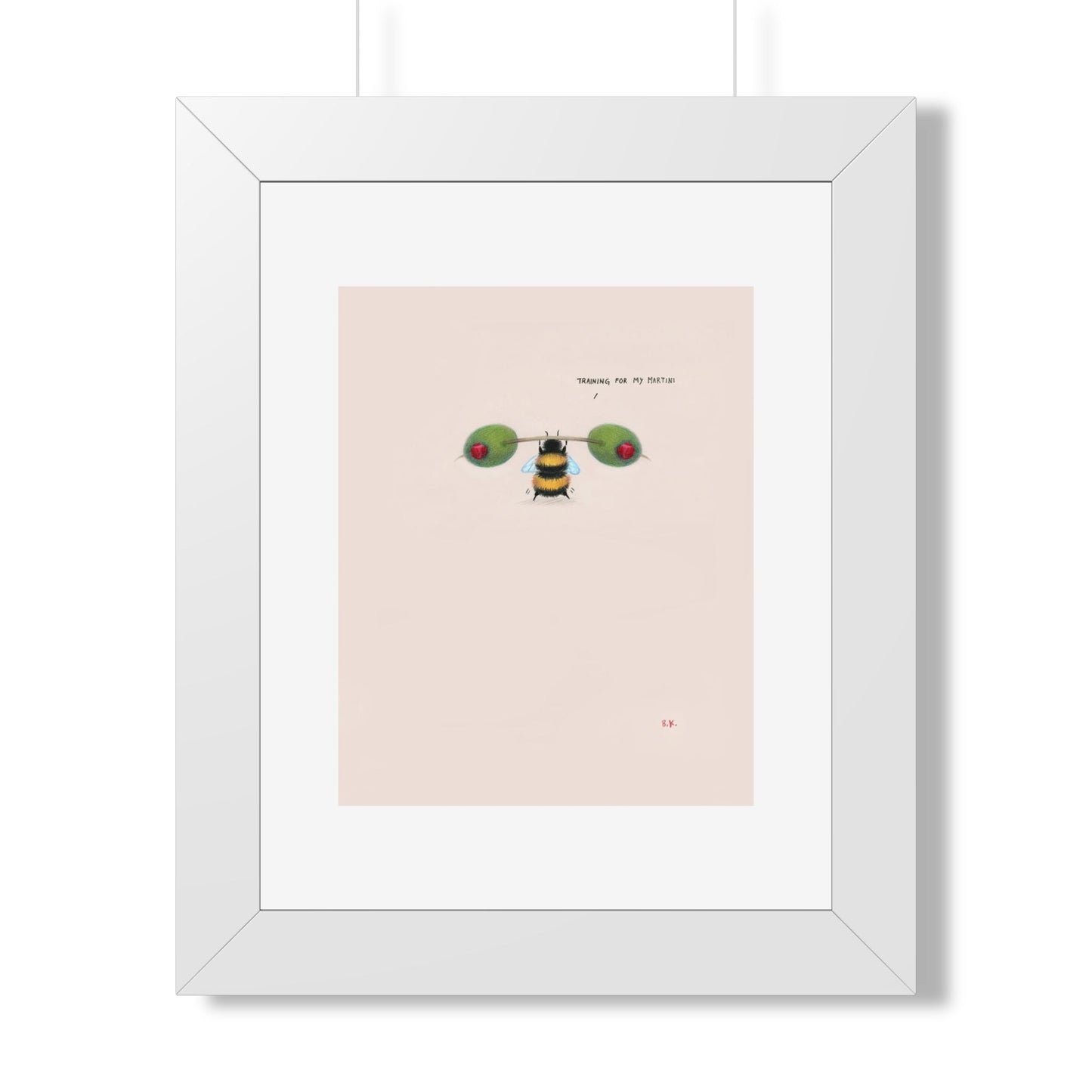 Training for my Martini - Framed Print