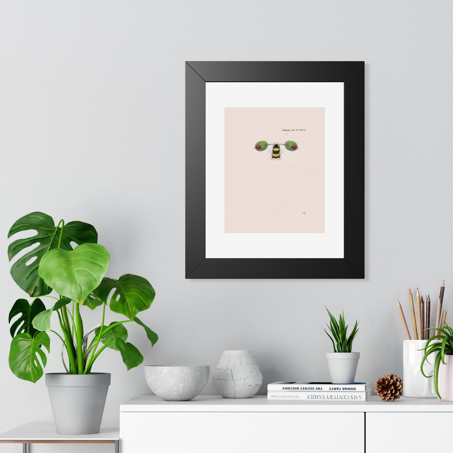 Training for my Martini - Framed Print
