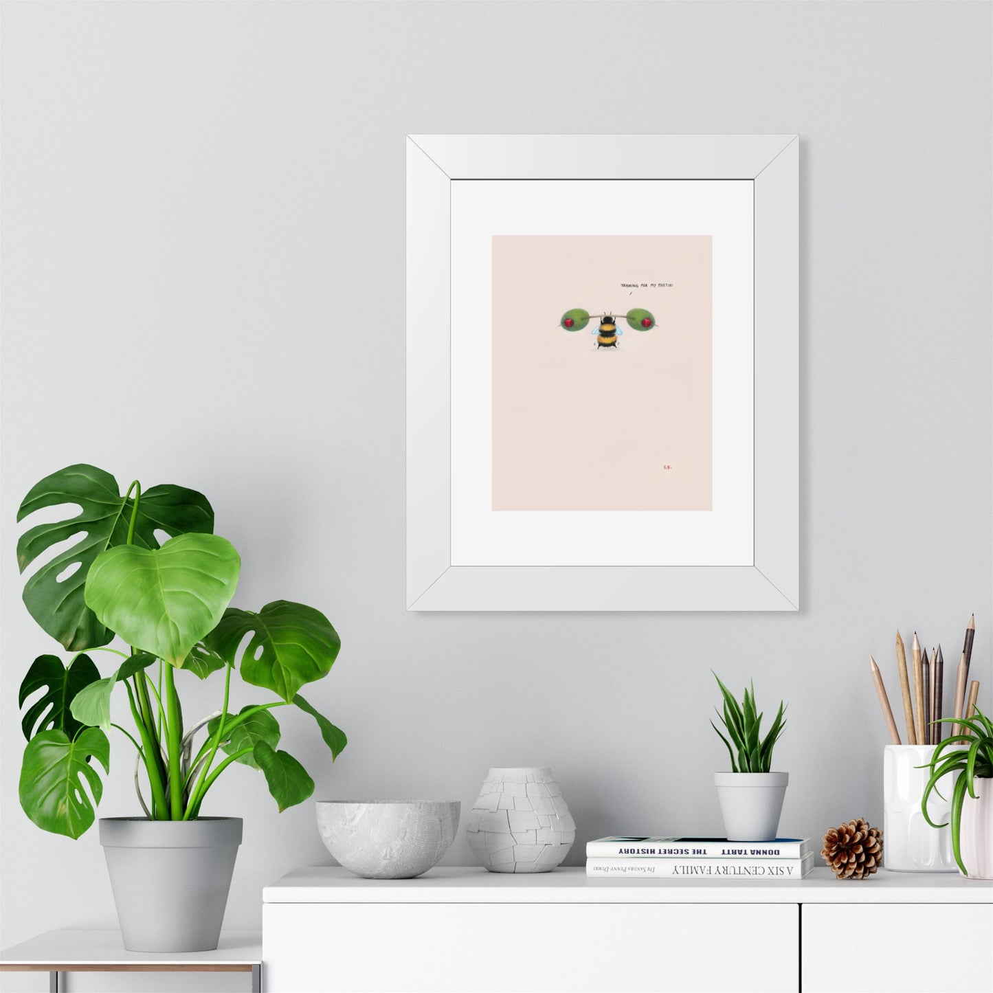 Training for my Martini - Framed Print
