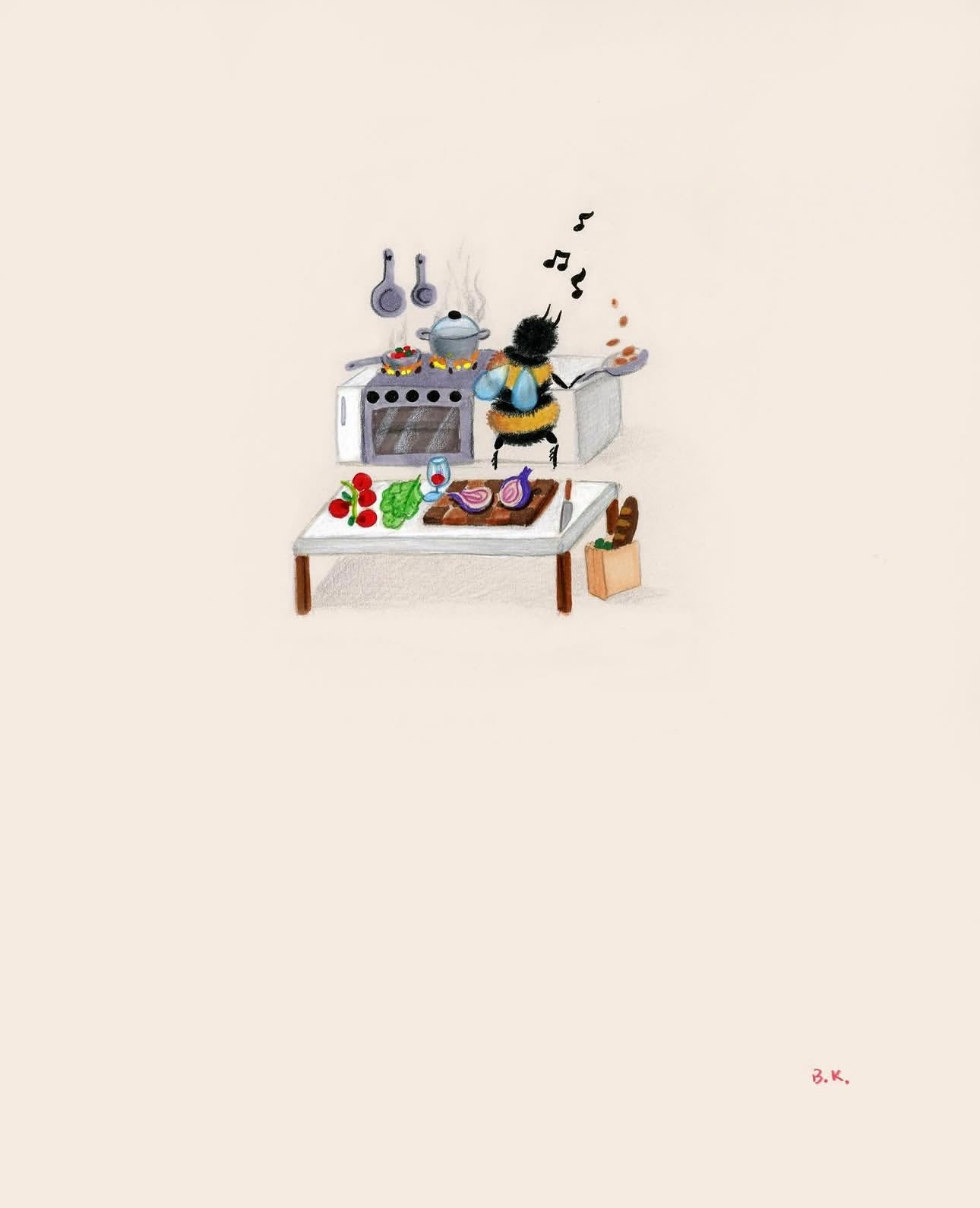 The Cook Original Drawing
